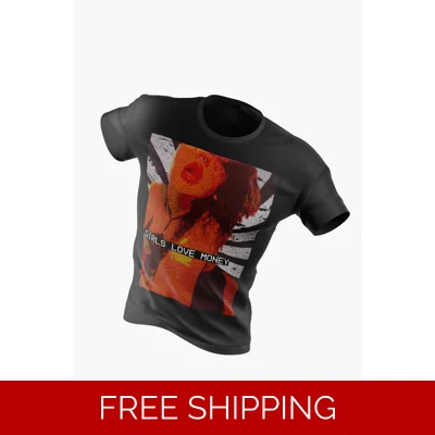 Girls Love Money Asia Graphic Streetwear T-Shirt | Leenoz